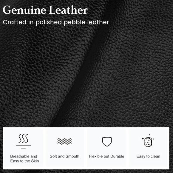 Small Genuine Leather Crossbody Purse Bags for Women, Multi Pockets Shoulder Han - Picture 7 of 7